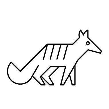 Numbat Logosu. Simge tasarımı. Şablon ögeleri