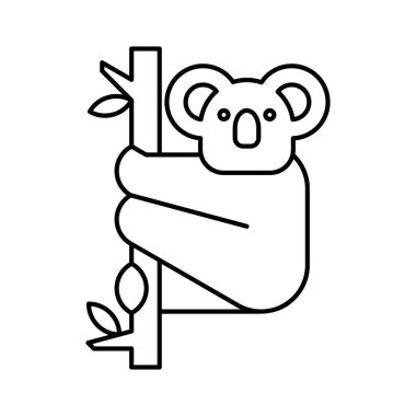 Koala Logosu. Simge tasarımı. Şablon ögeleri