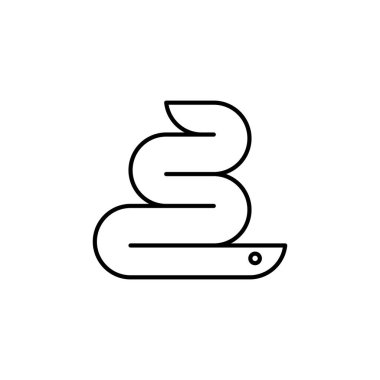 Yılan Logosu. Simge tasarımı. Şablon ögeleri