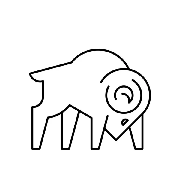 Ram Logo Icon Design Template Elements — Stock Vector