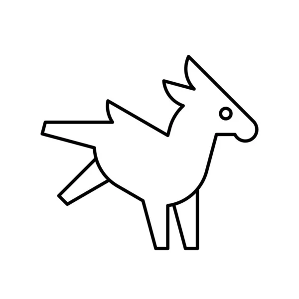 Esel Logo Symboldesign Vorlagenelemente — Stockvektor
