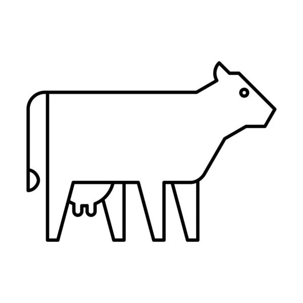 Logo Krávy Návrh Ikon Elementy Šablony — Stockový vektor