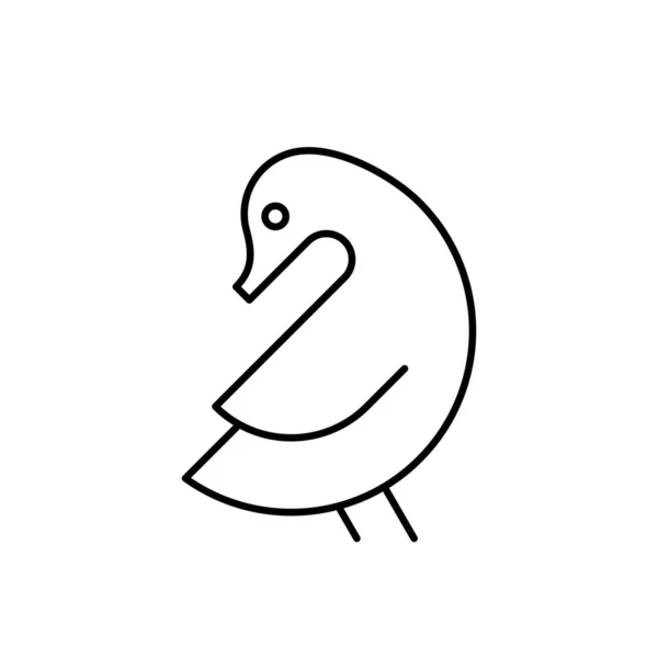 Logo Pato Diseño Iconos Elementos Plantilla — Archivo Imágenes Vectoriales