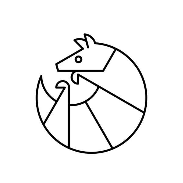 Logotipo Armadillo Design Ícones Elementos Modelo —  Vetores de Stock