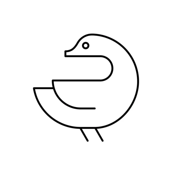 Логотип Утки Дизайн Икон Шаблоны — стоковый вектор