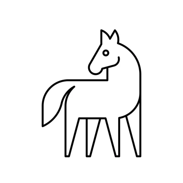 Логотип Лошади Дизайн Икон Шаблоны — стоковый вектор