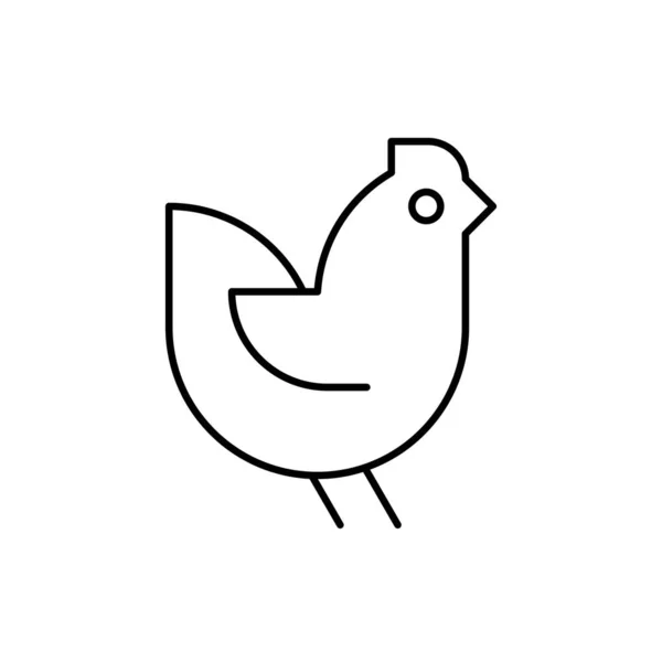 Kycklinglogotyp Ikondesign Mall För Element — Stock vektor