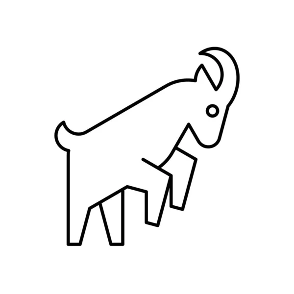 Logo Kozy Projektowanie Ikon Elementy Szablonowe — Wektor stockowy