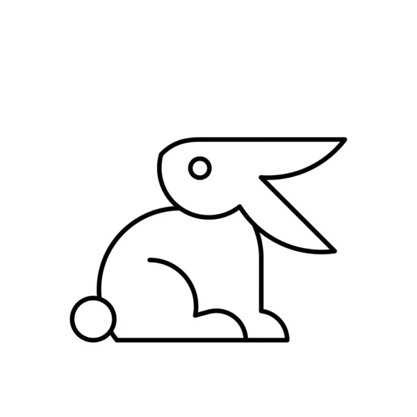 Логотип Кролика Дизайн Икон Шаблоны — стоковый вектор