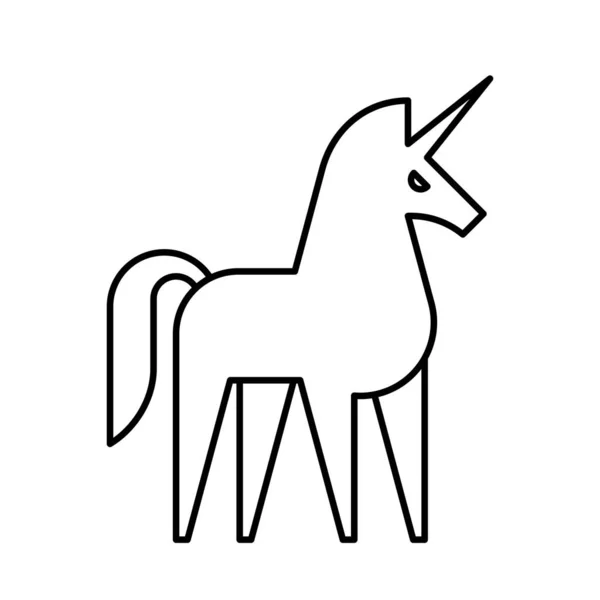 Logo Licorne Icône Design Éléments Modèle — Image vectorielle