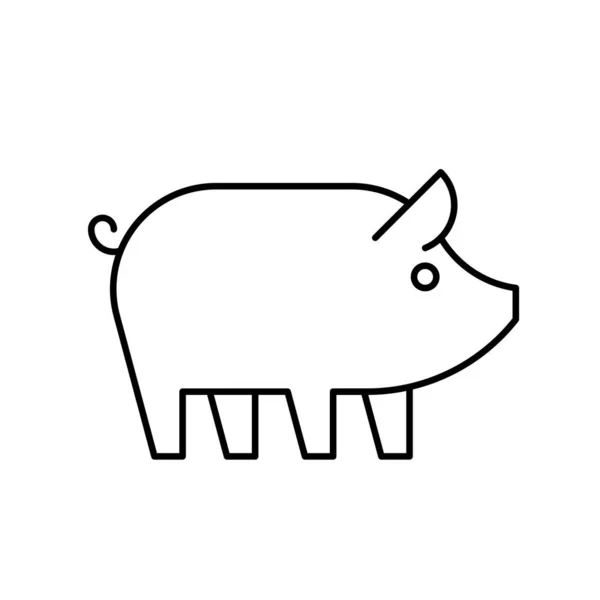 Logo Porc Icône Design Éléments Modèle — Image vectorielle