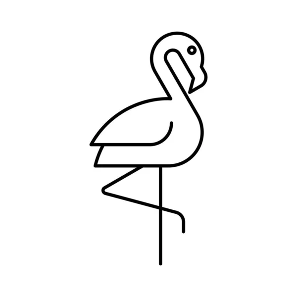 Logo Flamingo Icône Design Éléments Modèle — Image vectorielle