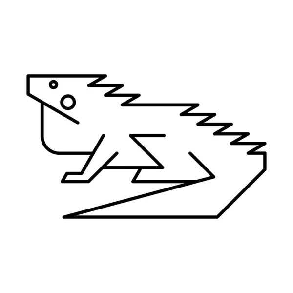 Λογότυπο Ιγκουάνα Σχεδιασμός Εικονιδίων Στοιχεία Προτύπου — Διανυσματικό Αρχείο