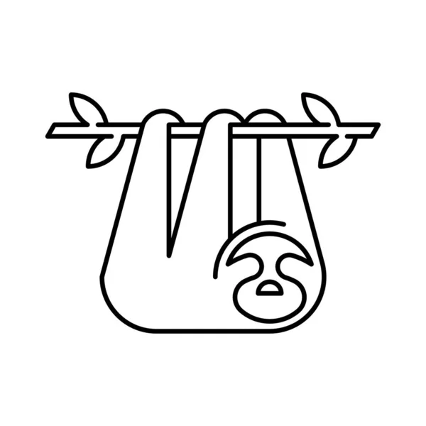 Логотип Лінивця Дизайн Піктограм Елементи Шаблонів — стоковий вектор