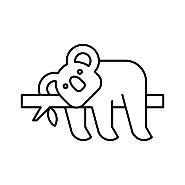 Koala Logo Ikoon Ontwerp Template Elementen — Stockvector