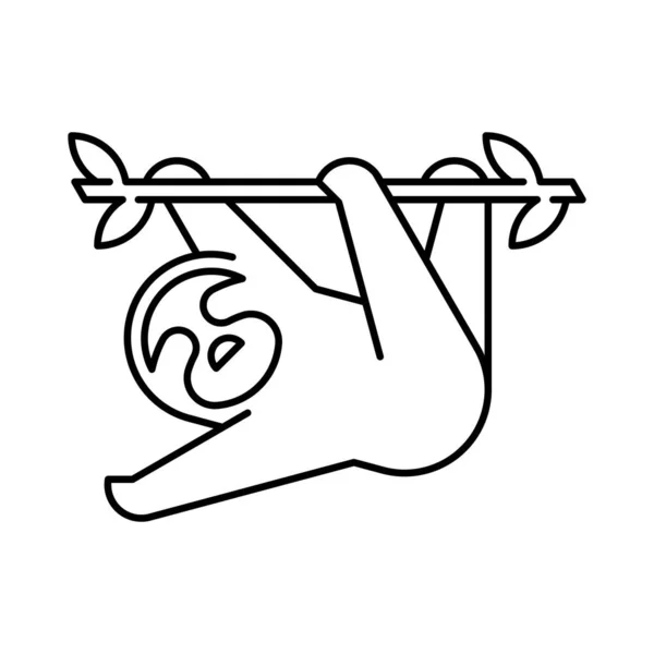 Sloth Logo Ikoon Ontwerp Template Elementen — Stockvector