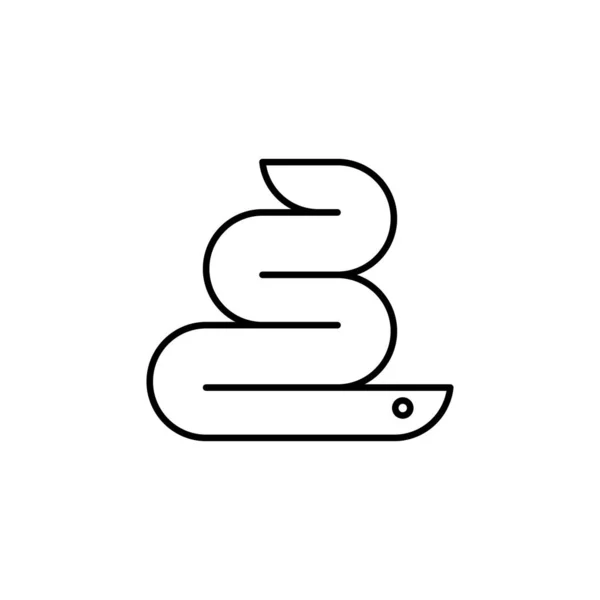 Логотип Змеи Дизайн Икон Шаблоны — стоковый вектор