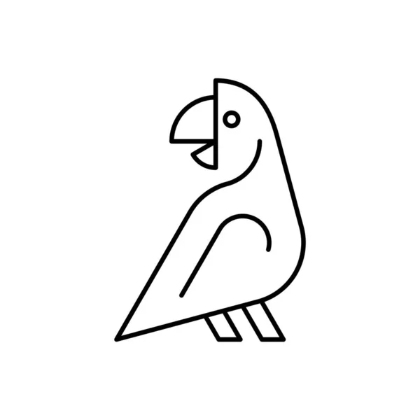 Logo Perroquet Icône Design Éléments Modèle — Image vectorielle