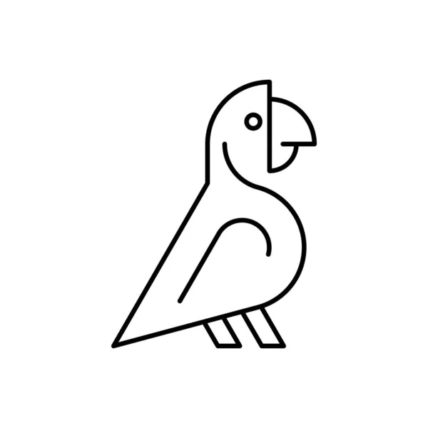 Papageienlogo Vorhanden Symboldesign Vorlagenelemente — Stockvektor
