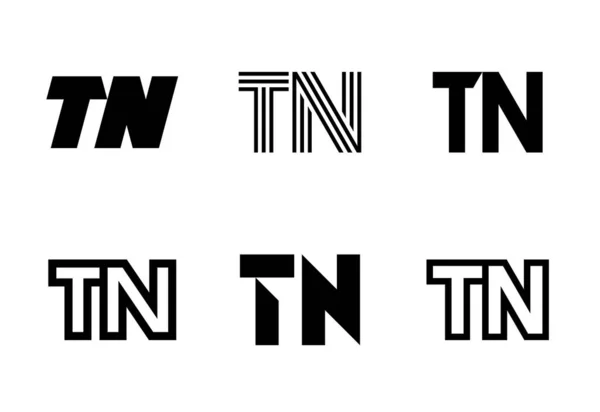Набор Букв Logos Коллекция Логотипов Буквами Геометрические Абстрактные Логотипы — стоковый вектор