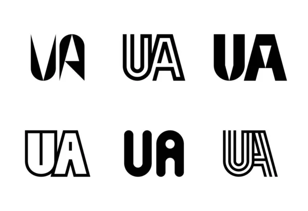 Набір Логотипів Колекція Абстрактних Логотипів Літерами Геометричні Абстрактні Логотипи — стоковий вектор