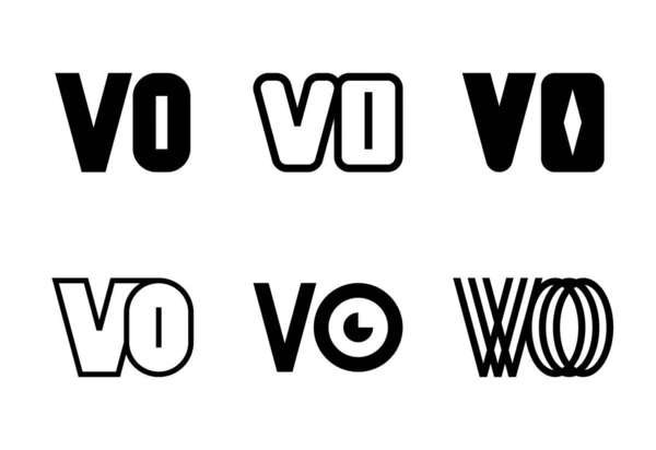 Набір Букв Логотипів Колекція Абстрактних Логотипів Літерами Геометричні Абстрактні Логотипи — стоковий вектор