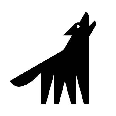 Kurt logosu. Simge tasarımı. Şablon öğeleri