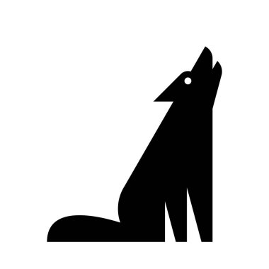 Kurt logosu. Simge tasarımı. Şablon öğeleri