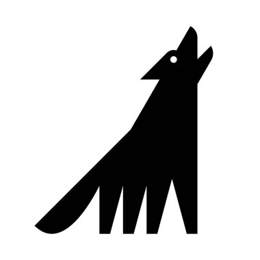 Kurt logosu. Simge tasarımı. Şablon öğeleri