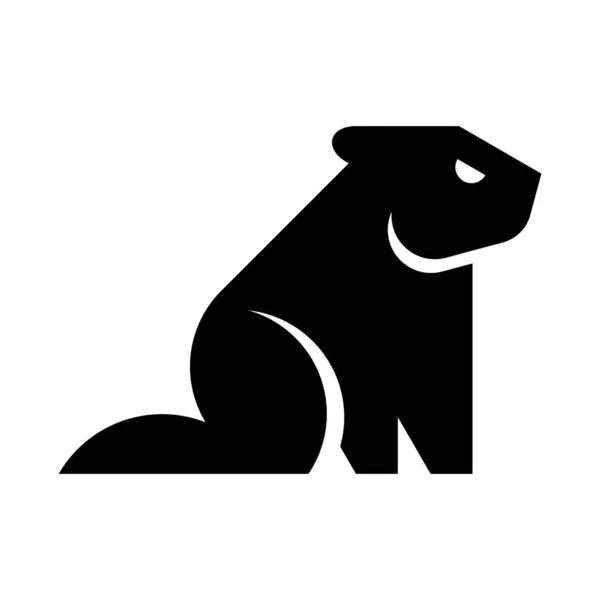 Логотип Бобер Дизайн Піктограм Елементи Шаблонів Векторна Графіка