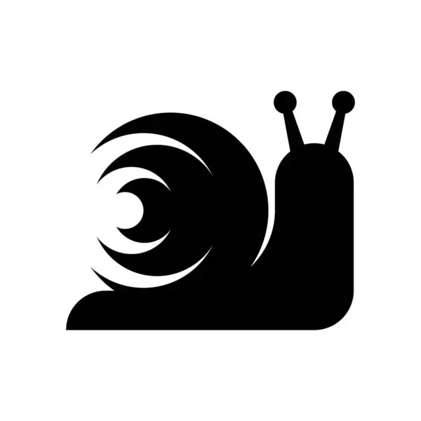 Slak Logo Ikoon Ontwerp Template Elementen Stockillustratie