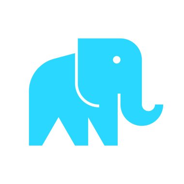 Fil logosu. Simge tasarımı. Şablon öğeleri