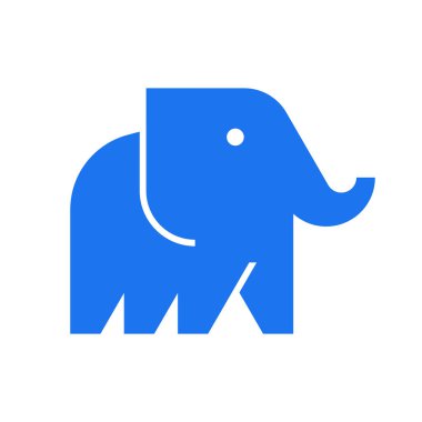 Fil logosu. Simge tasarımı. Şablon öğeleri