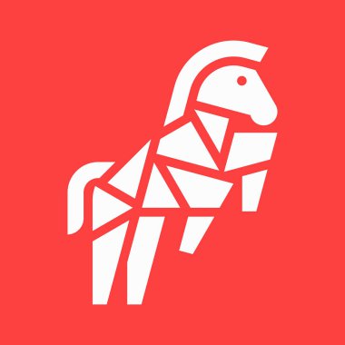 Zebra Logosu. Simge tasarımı. Şablon ögeleri