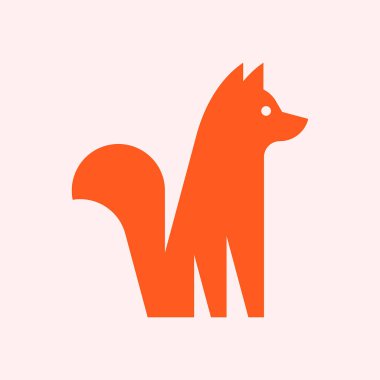 Köpek logosu. Simge tasarımı. Şablon öğeleri