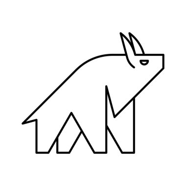 Boğa Logosu. Simge tasarımı. Şablon öğeleri