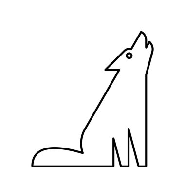 Kurt logosu. Simge tasarımı. Şablon öğeleri