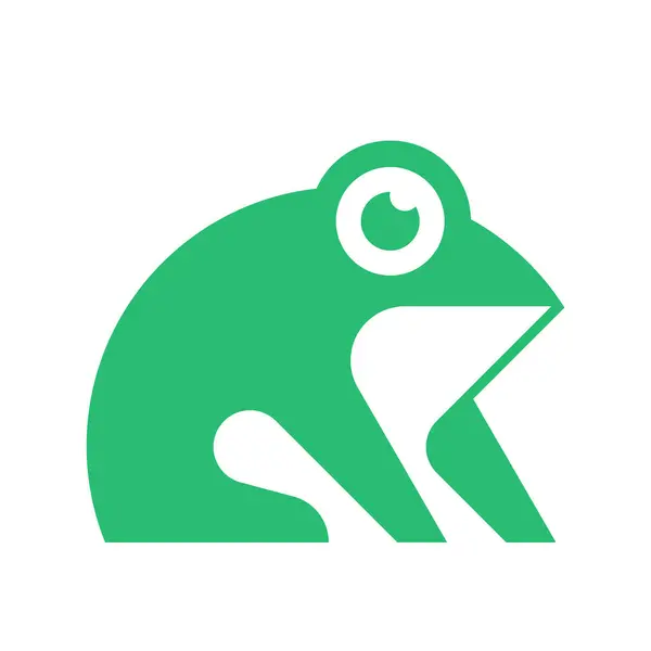 Kikker Logo Ikoon Ontwerp Template Elementen Stockvector