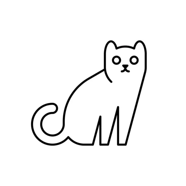 Логотип Кота Дизайн Піктограм Елементи Шаблонів Стоковий вектор
