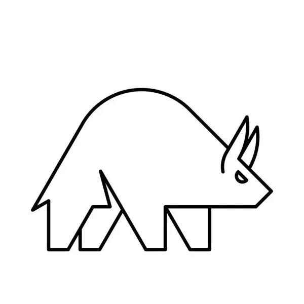 Logo Bull Diseño Iconos Elementos Plantilla Ilustración De Stock