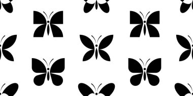 Kelebeklerde kusursuz desen. beyaz arkaplanda izole