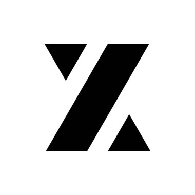 X harfi logosu. Simge tasarımı. Şablon elementleri Geometrik soyut logolar