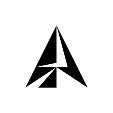 Soyut logo. Simge tasarımı. Şablon elementleri Geometrik soyut logolar