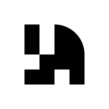 Soyut logo. Simge tasarımı. Şablon elementleri Geometrik soyut logolar