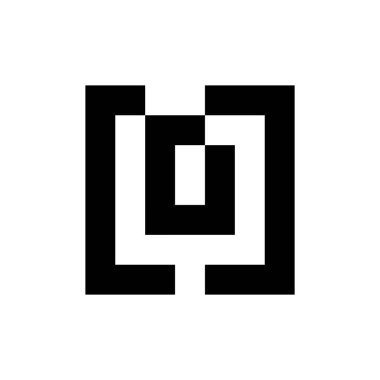 Soyut logo. Simge tasarımı. Şablon elementleri Geometrik soyut logolar