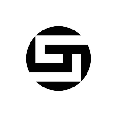 Soyut logo. Simge tasarımı. Şablon elementleri Geometrik soyut logolar