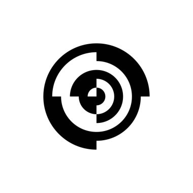 Soyut logo. Simge tasarımı. Şablon elementleri Geometrik soyut logolar