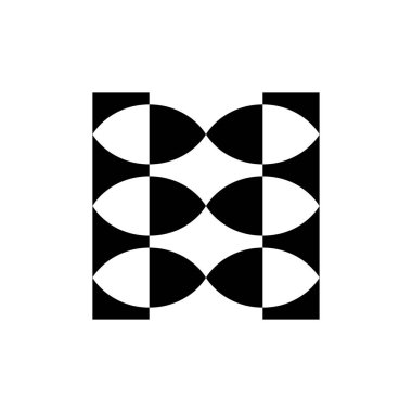 Soyut logo. Simge tasarımı. Şablon elementleri Geometrik soyut logolar