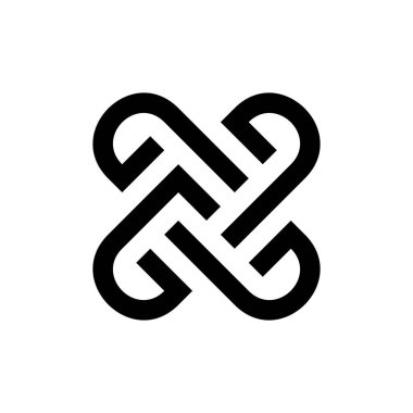 Soyut logo. Simge tasarımı. Şablon elementleri Geometrik soyut logolar