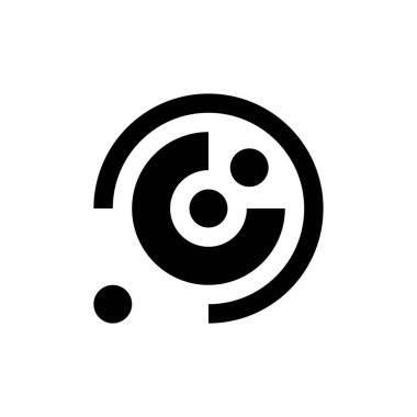 Soyut logo. Simge tasarımı. Şablon elementleri Geometrik soyut logolar